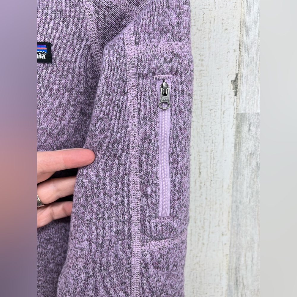 Patagonia Better Sweater 1/4 Zip Girls XXL 16-18 Purple - Picture 4 of 9